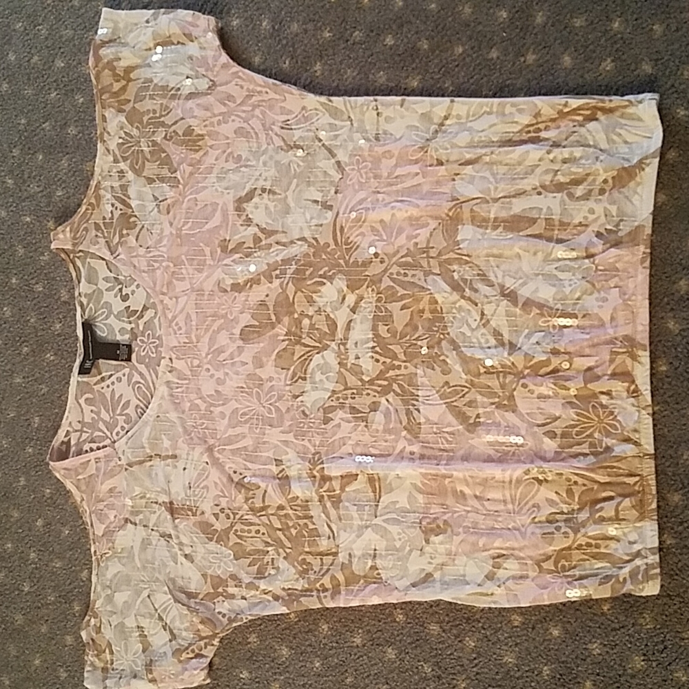 INC CUT OUT SHOULDER BLOUSE